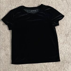 Abercrombie & Fitch Black Fitted Short Sleeve Tee